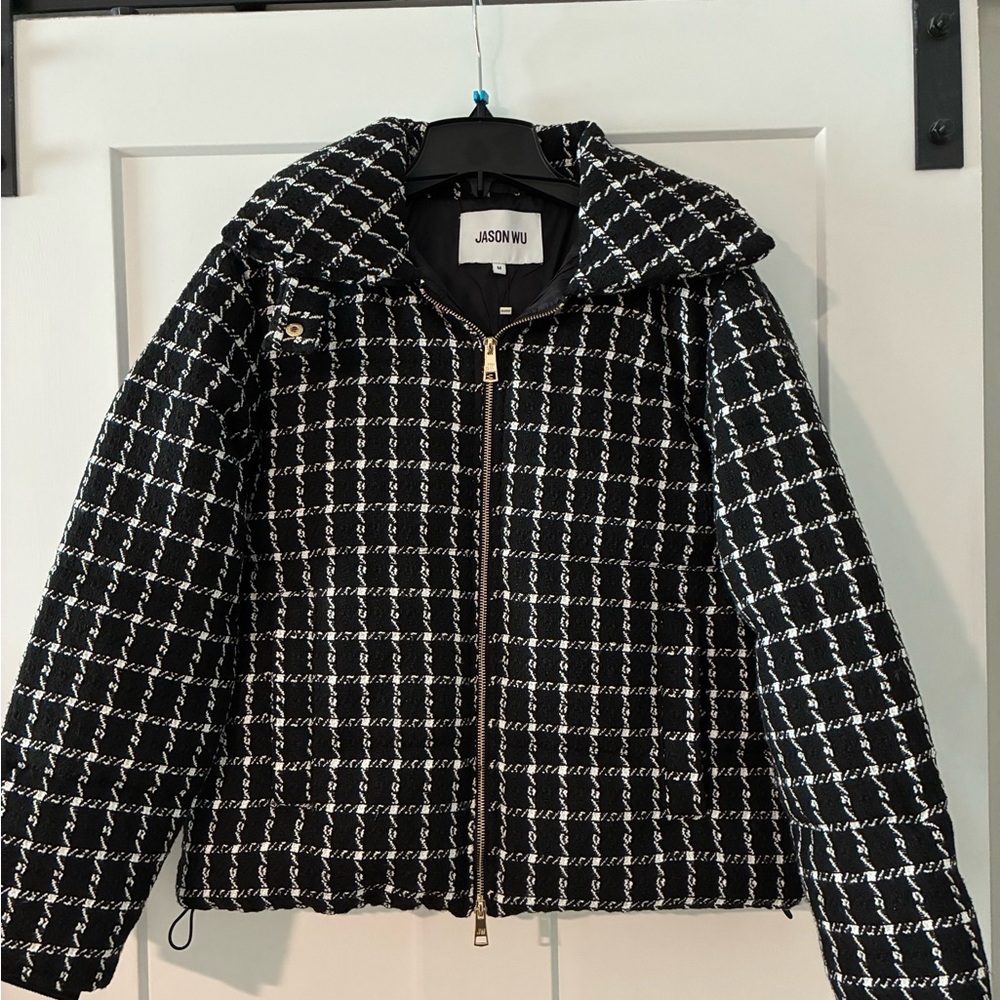 Jason Wu Black and White Tweed Jacket